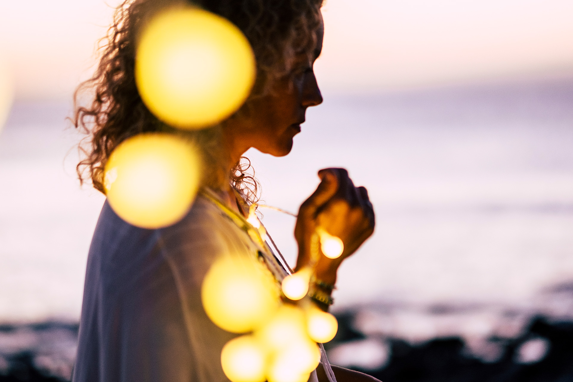 woman meditating